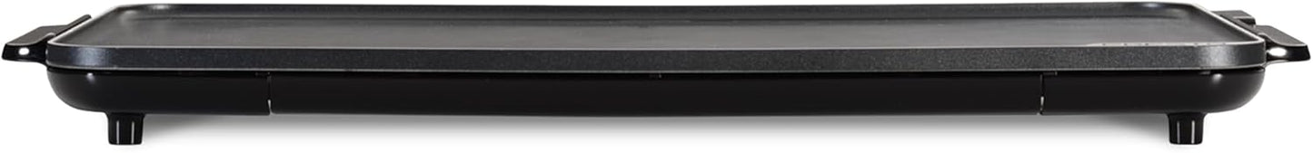 Presto 07072 22-Inch Extra Large Griddle, 22"x 13", Low Profile Design, Ceramic Nonstick, Black