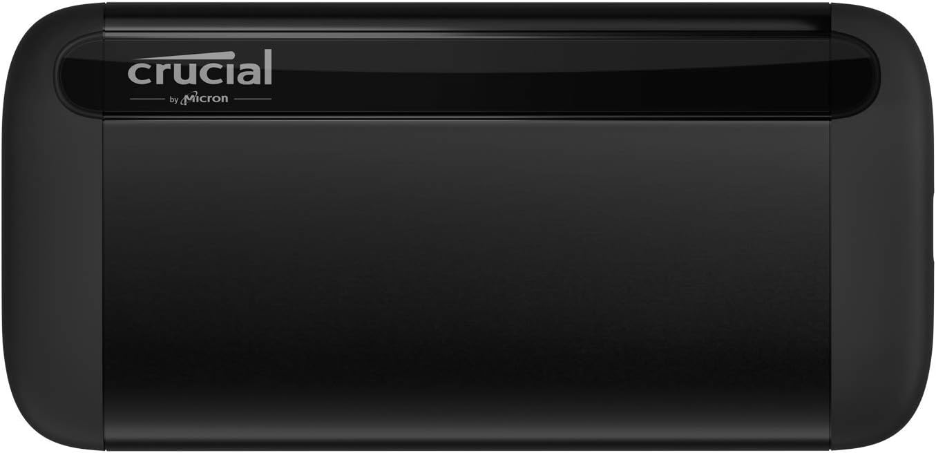 Crucial X9 4TB Portable SSD, Up to 1050MB/s, USB 3.2 USB-C, External Solid State Drive, Compatible with Windows, Mac, & Android, Reliable Storage for Games, Files, & Backups, Black - CT4000X9SSD902