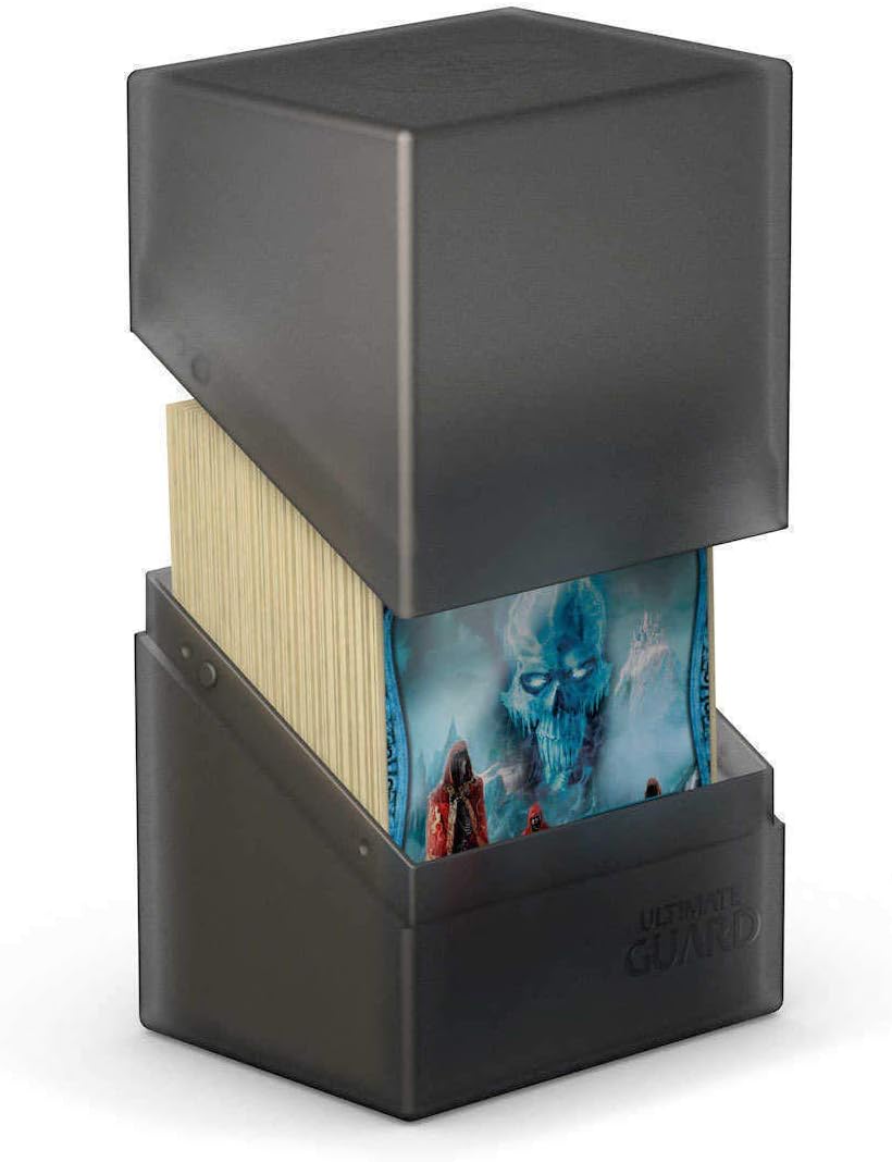 Ultimate Guard Boulder 100+ Classic, Deck Case for 100 Double-Sleeved TCG Cards, Onyx, Secure & Durable Storage for Trading Card Games, Soft-Touch Finish