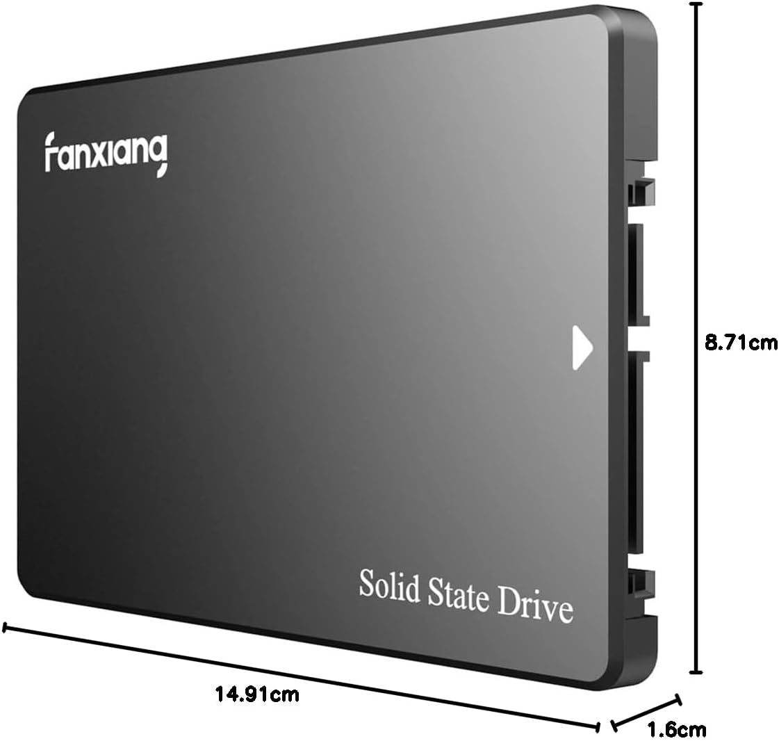 Fanxiang S101 1TB SSD SATA III 6Gb/s 2.5" Internal Solid State Drive, Read Speed up to 550MB/sec, Compatible with Laptop and PC Desktops(Black)