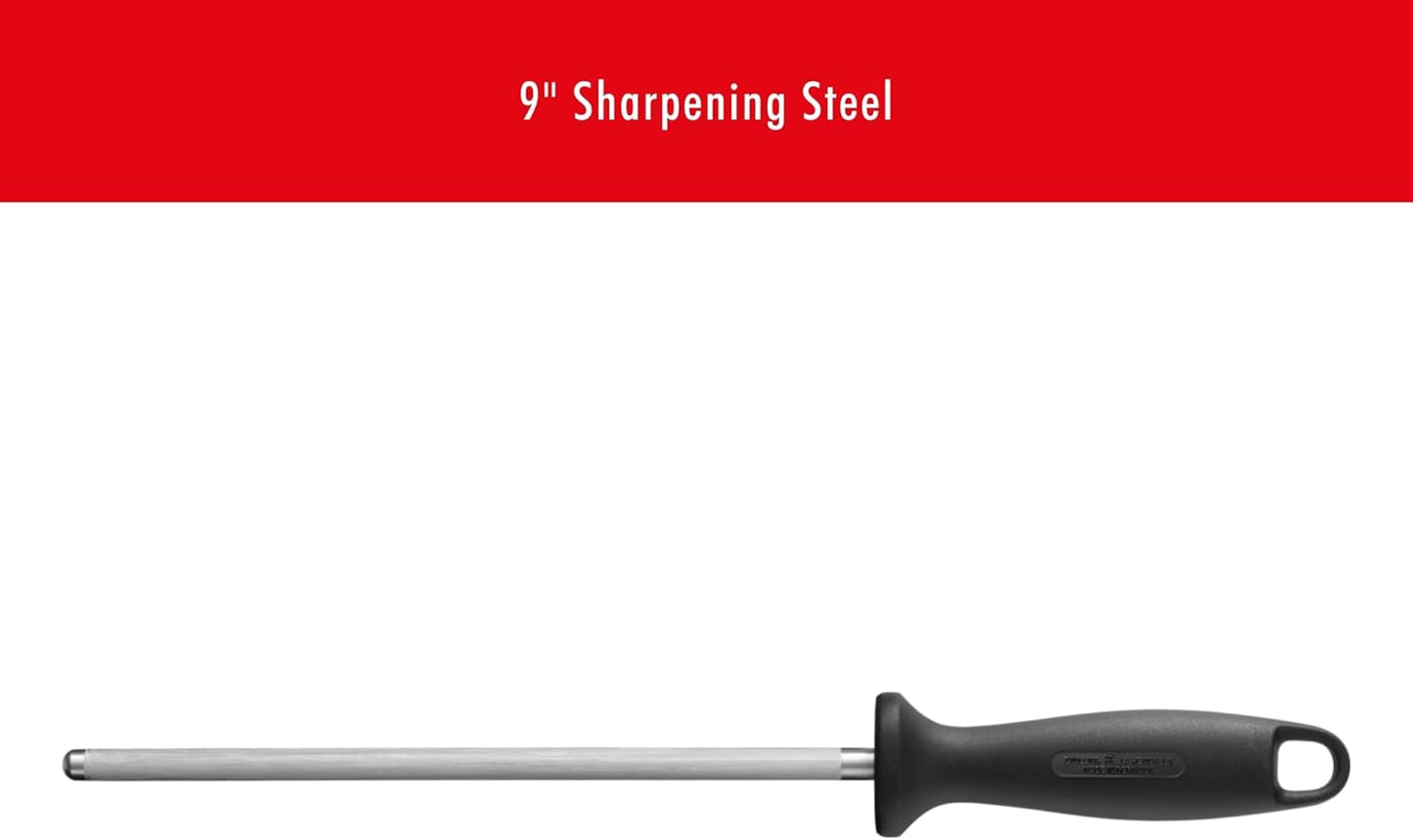 Zwilling J.A. Henckels HI Forged Contour 9 PC Block Set, Black/Silver