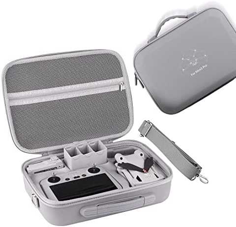 Mini 3 Carrying Case, for DJI Mini 3 Pro and DJI Mini 3, Waterproof Portable Hard Shell Travel Box Compatible with Shoulder Strap for DJI Mini 3 Pro and DJI Mini 3 Drone Accessories
