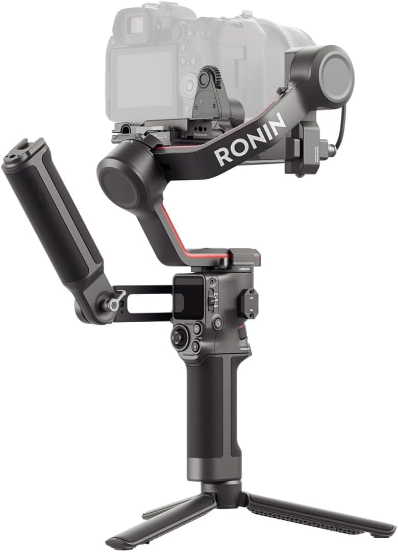 DJI RS 3 Mini, 3-Axis Gimbal Stabilizer for Cameras Canon/Sony/Panasonic/Nikon/Fujifilm, 2 kg (4.4 lbs) Tested Payload, Camera Stabilizer, Camera Gimbal with Native Vertical Shooting