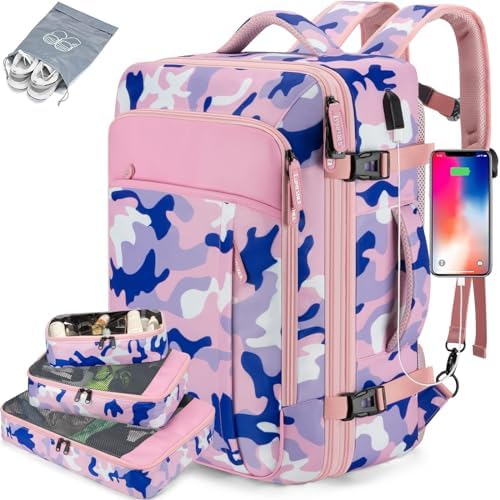 Lumesner Carry on Backpack, Extra Large 40L Flight Approved Travel Backpack for Men & Women - PuriLite