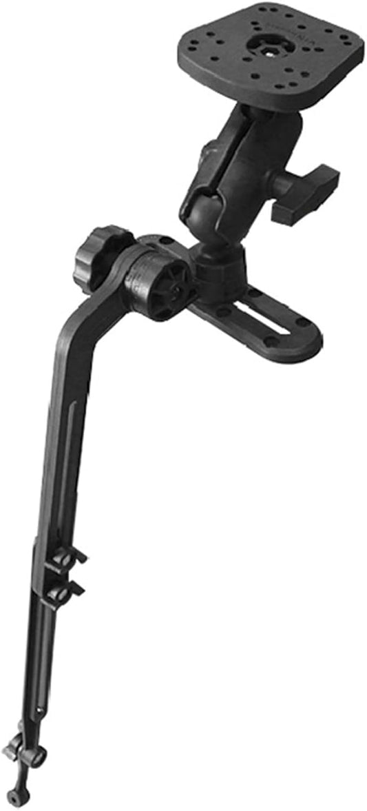 Transducer Mount, Kayak Fish Finder Mount 360° Adjustable 1.5" Ball Kayak Transducer with Expandable Suspension Arm - PuriLite
