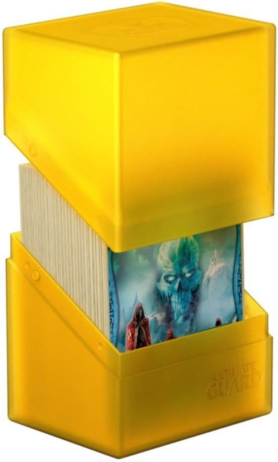Ultimate Guard Boulder 100+ Classic, Deck Case for 100 Double-Sleeved TCG Cards, Onyx, Secure & Durable Storage for Trading Card Games, Soft-Touch Finish