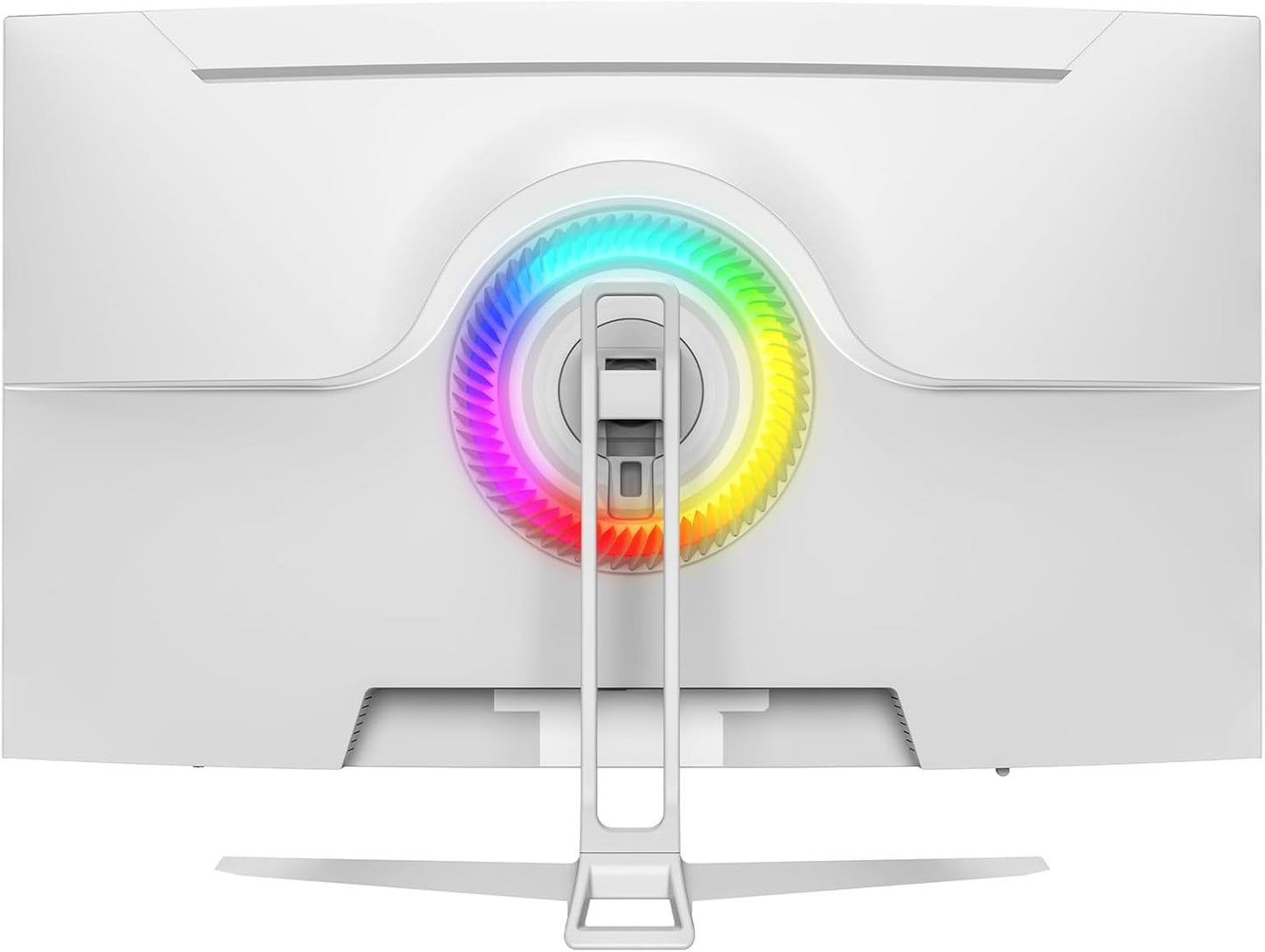 CRUA 32'' Curved Gaming Monitor, 160Hz/144Hz 4K UHD(3840 * 2160P) White Computer Monitor, 1500R VA Screen, Supports Freesync, 120% sRGB, Built-in Speakers, RGB Lighting, Wall Mountable,HDMI 2.1&DP 1.4