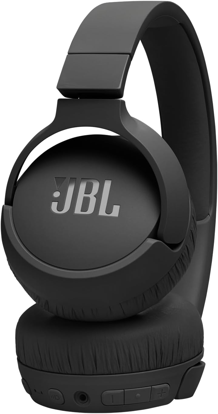 JBL Tune 670NC - Adaptive Noise Cancelling with Smart Ambient Wireless On-Ear Headphones, Up to 70H Battery Life with Speed Charge, Lightweight, Comfortable and Foldable Design (Black)