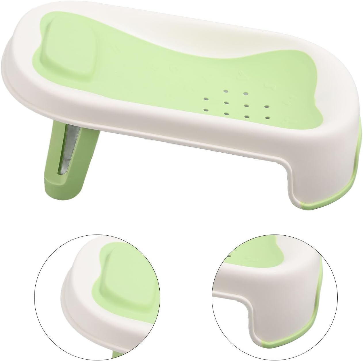 Baby Bather, Clean Rinse Baby Bather with Mesh Holes Non Slip Infant Bathtub Support Newborn Shower Stand for Use on the Counter, in the Sink or in the Bathtub 29.5 X 52cm / 11.6