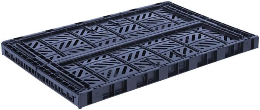AYKASA Collapsible Storage Bins, Plastic Crate for Storage, Collapsible Crate, Utility Stackable Box (Small, Arctic blue)