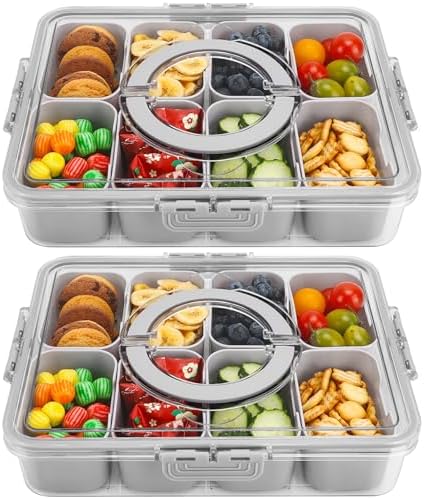 Purilite Select Clear Compartmentalized Snack Box