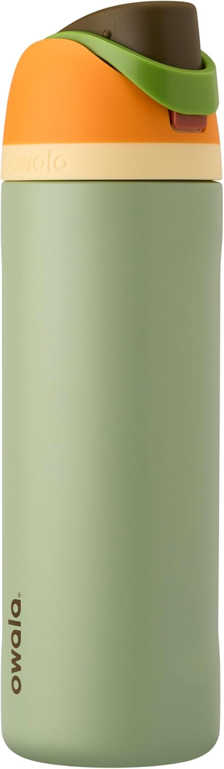 Owala FreeSip Insulated Stainless Steel Water Bottle with Straw for Sports, Travel, and School BPA-Free Sports Water Bottle, 24 oz, Beach House - PuriLite