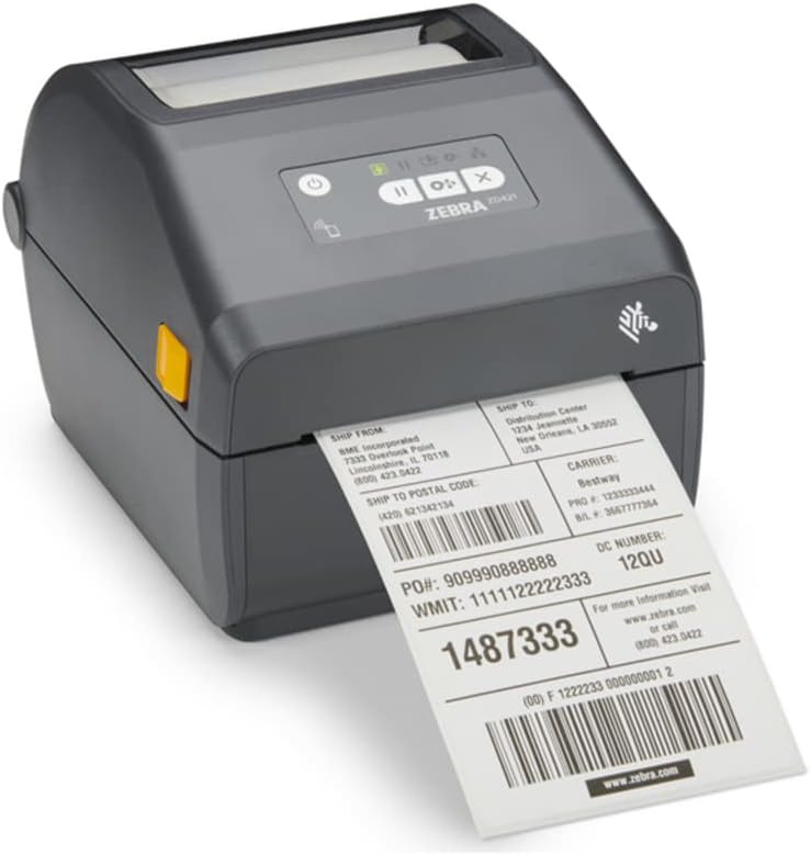 JetSet Label Zebra TLP 2824 Plus Thermal Transfer Desktop Monochrome Printer | 2 in Width | Serial & USB Port Connectivity 282P-101110-00 | Include Jetset Software