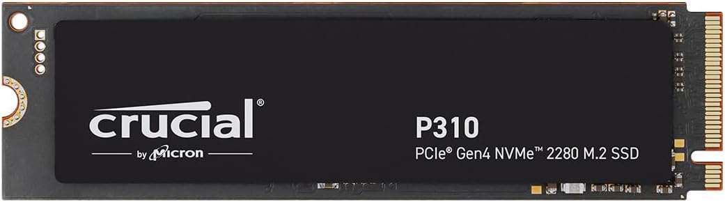 Crucial P310 4TB PCIe Gen4 2280 NVMe M.2 SSD Up to 7,100MB/s – with Acronis Offer, Internal Solid State Drive (PC) – CT4000P310SSD801