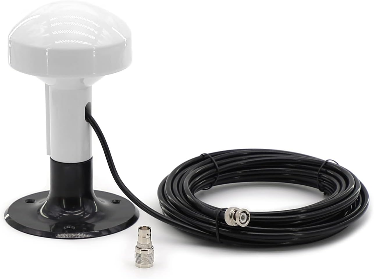 NEWASHAN Marine GPS Antenna External Compatible with Garmin GPSMAP GDU GNC NavTalk Pilot StreetPilot AIS Ship Navigation Receiver Fishfinder Sounder+8M Cable TNC Connector+BNC Adapter+Base