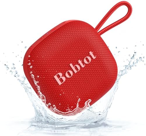Bobtot Portable Bluetooth Speakers Wireless - IPX7 Waterproof Mini Shower Speaker with 16 Hours Playtime, Loud Stereo Sound, Rich Bass, TWS, Built-in Mic, Small Size for Travel Sport, Green