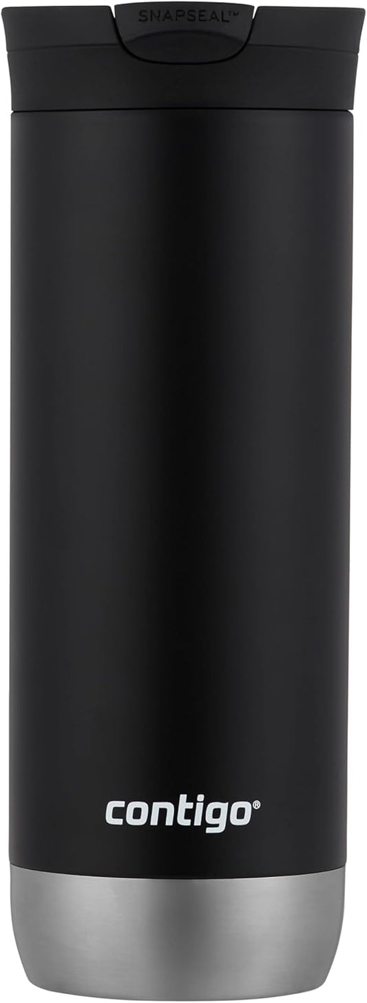 Contigo Huron 2.0 Stainless Steel Travel Mug with Leak-Proof SnapSeal Lid, Vacuum-Insulated Tumbler for Coffee and Tea, Pansy