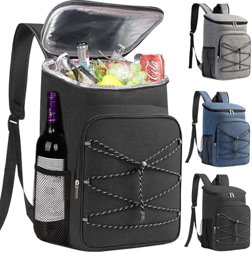 Bagtopia Camping Cooler Backpack 25 Cans, Leak Proof Insulated Thermal Bag, Beach Travel Picnic Lunch Backpack for Men Women