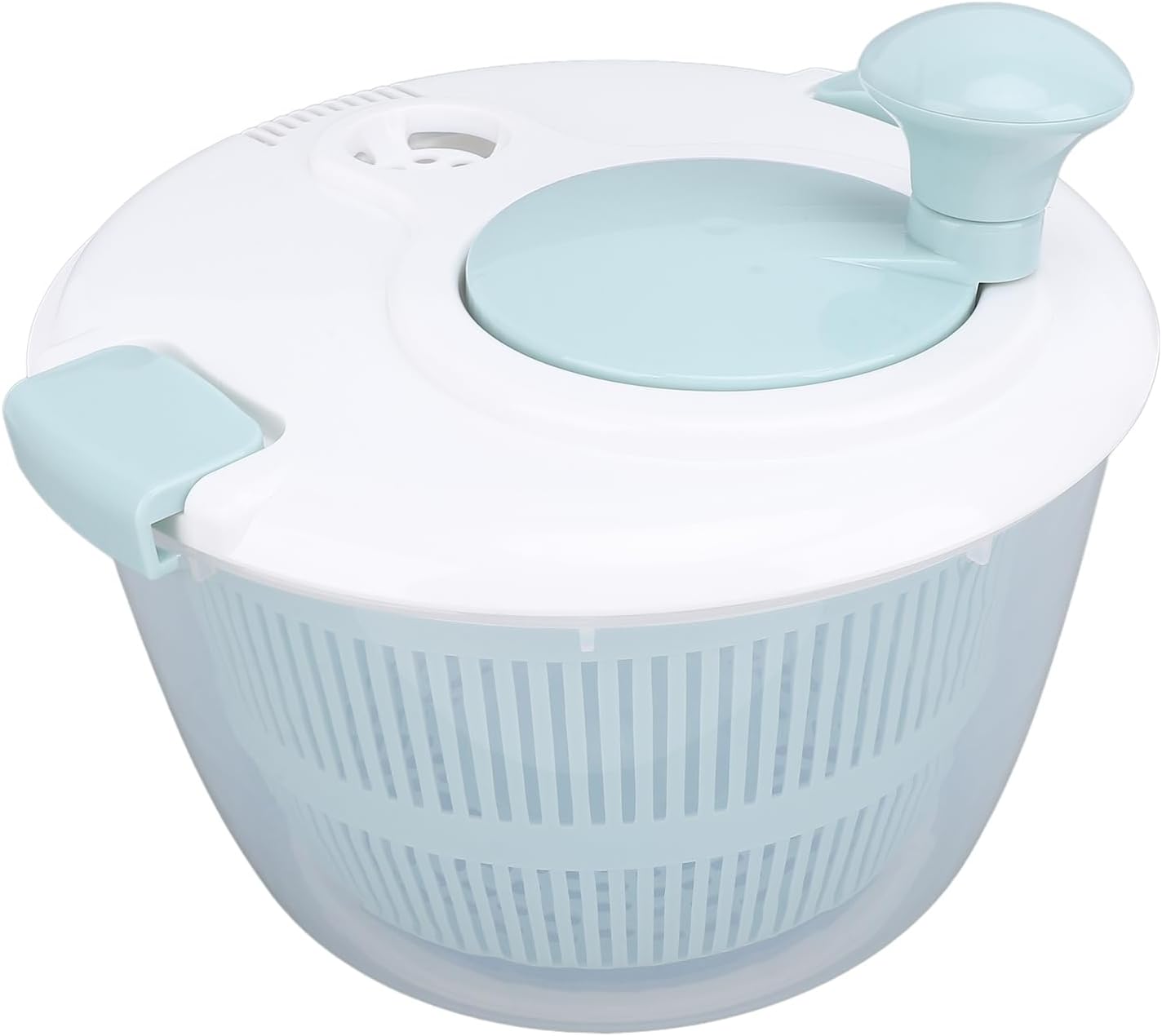 Fruit Washer Spinner, 5L Salad Spinner, 5.3 Quart Lettuce Spinner, Fruit Dryer Spinner, Salad Dryer for Washing, and Draining Greens, Fruits, and Vegetables, Blue
