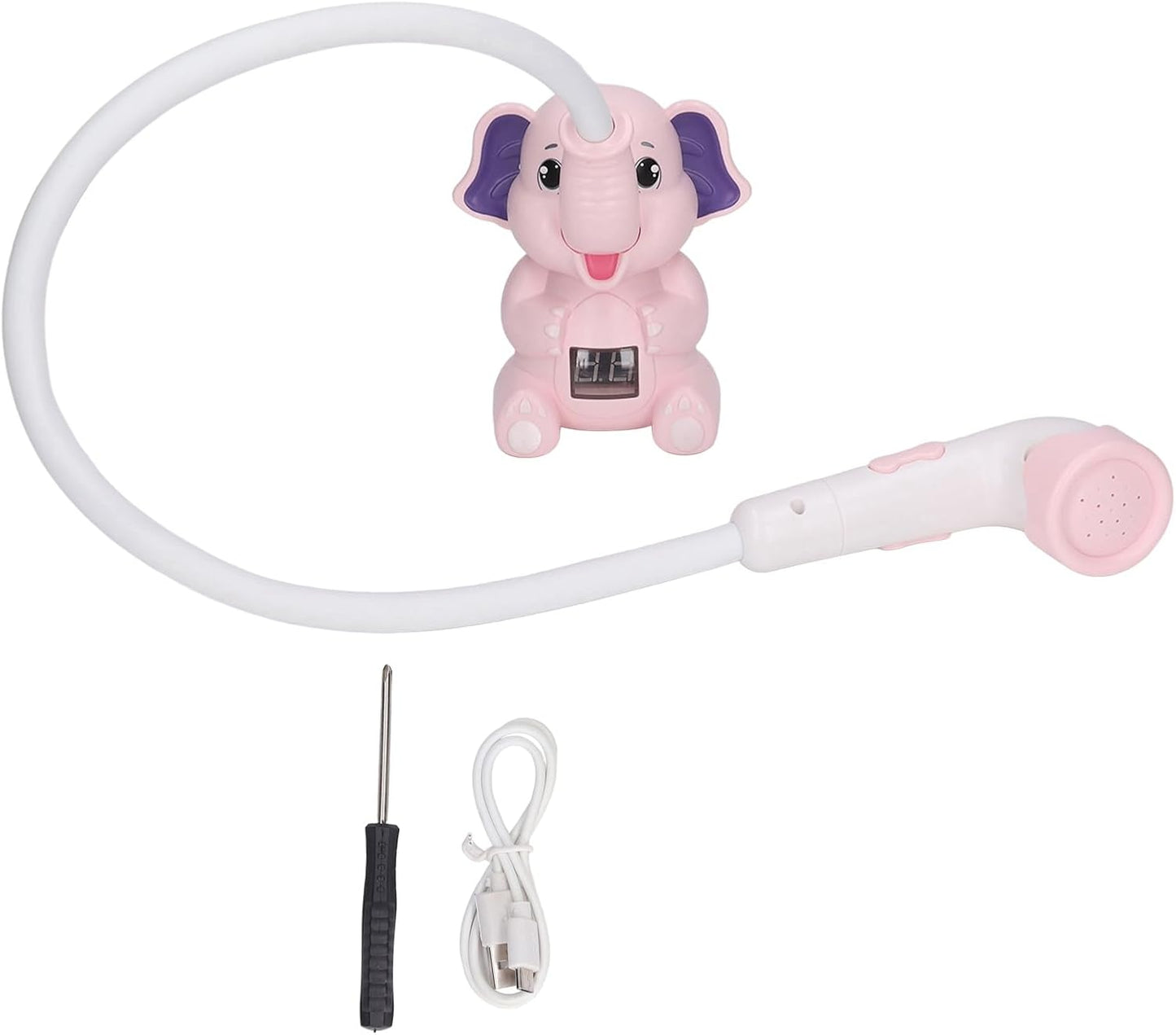 Baby Water Spray Head, Thermometer Adjustable Hose Kids Bath Shower Head IPX7 Waterproof for Bathtub ()