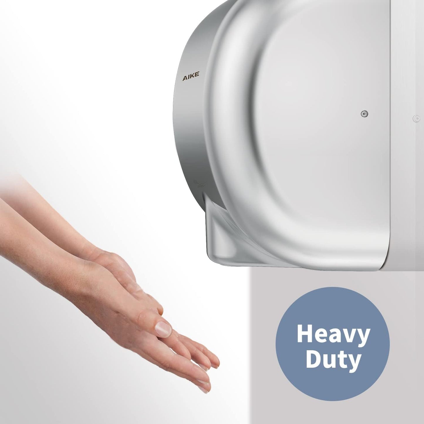 AIKE Surface Mounted High Speed Commercial Hand Dryer CUL Approved 120V 1500W, Brushed Stainless Steel Finish Model AK2800B