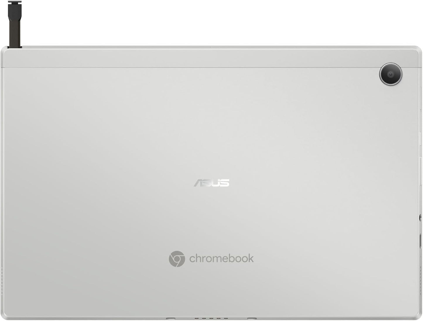 ASUS Chromebook CM30 Detachable Laptop, 10.5" 1920x1200 Display, MediaTek™ Kompanio 520, 8GB RAM, 128GB eMMC Storage, Garaged Stylus, ChromeOS, Fog Silver, CM3001DM2A-AS01TS-CB