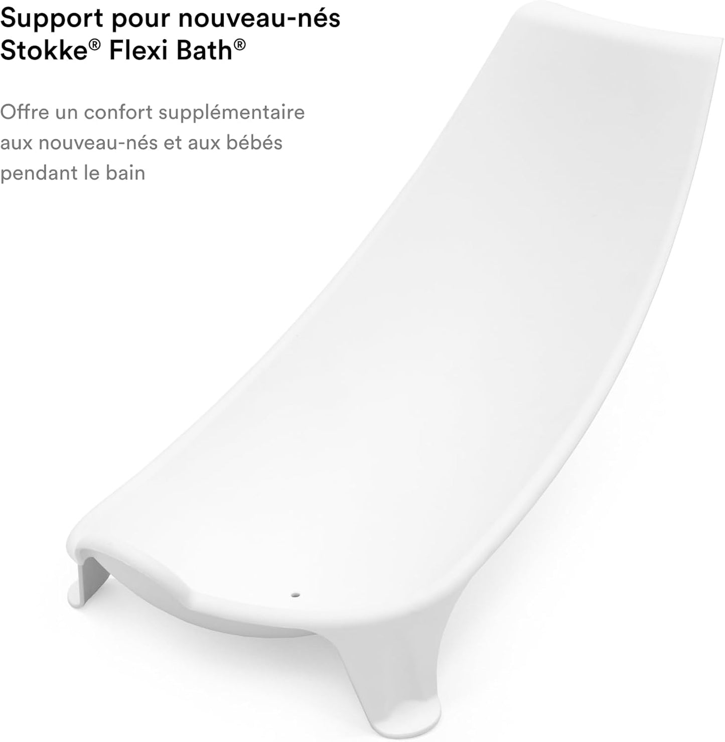 Stokke Flexi Bath Newborn Support, White - Made to Fit Stokke Flexi Bath Foldable Baby Bathtub - Lightweight, Convenient, Comfortable & Safe - Best for Babies Up to Eight Months or 17.6 lbs