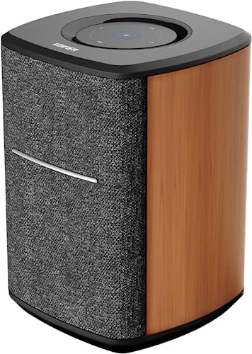 Edifier WiFi Smart Speaker Without Microphone, Works with Alexa, Supports AirPlay 2, Spotify , Tidal Connect, 40W RMS One-Piece Wi-Fi and Bluetooth Sound System, No Mic, MS50A