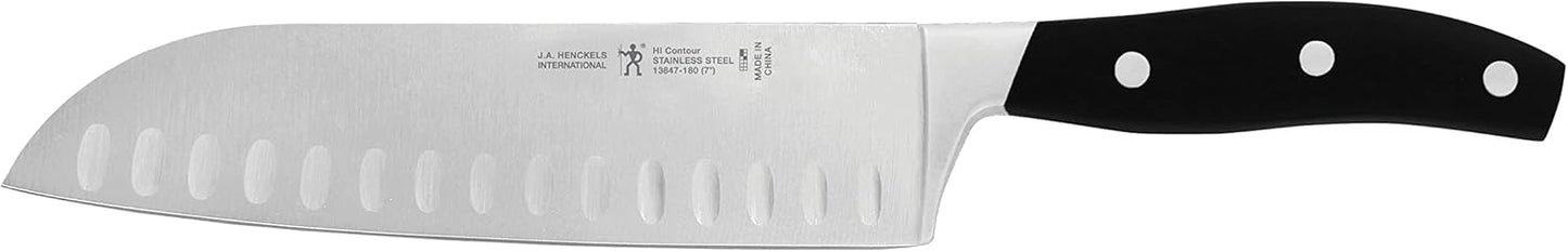 Zwilling J.A. Henckels HI Forged Contour 9 PC Block Set, Black/Silver