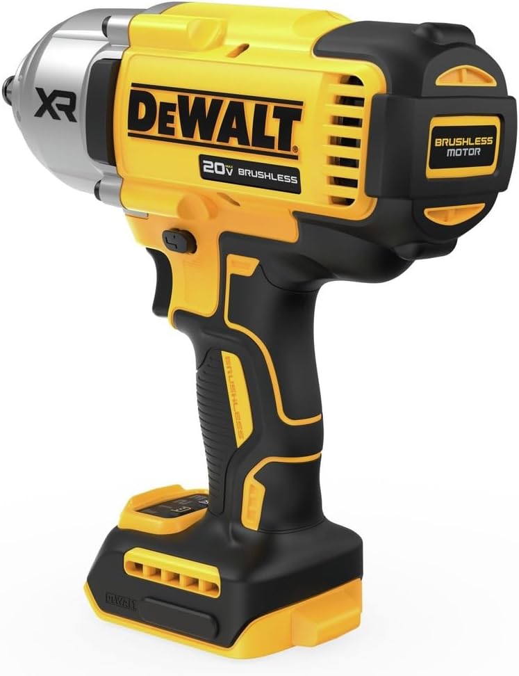 DEWALT 20V MAX XR Impact Wrench, 1/2 In Cordless, High Torque, 4 Speed Precision Mode, Tool Only (DCF900B)