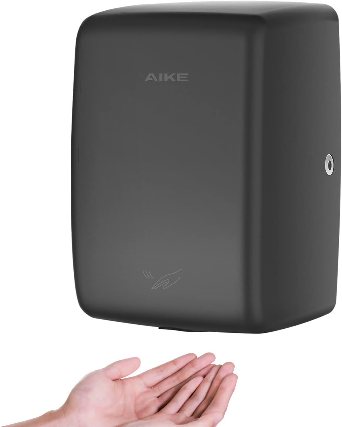 AIKE UL Approved Compact Jet Hand Dryer Hard-Wired Friendly, 1350W 120V Brushed Stainless Steel Model AK2803D