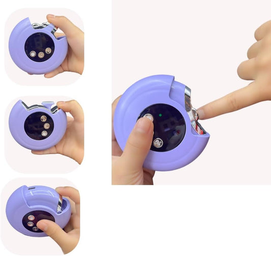 New Upgraded 2 in 1 Electric Nail Clipper with 3 speeds Safe Automatic Nail Trimmer Built-in Storager & Auxiliary Light Convenient for Babies Tweens Adults Seniors(not Suitable for toenails)