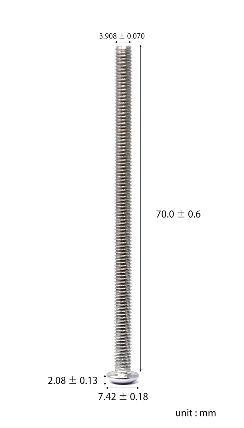 iexcell 50 Pcs M6 x 20mm Thread Pitch 1 mm Stainless Steel 304 Hex Socket Button Head Cap Screws Bolts Kit