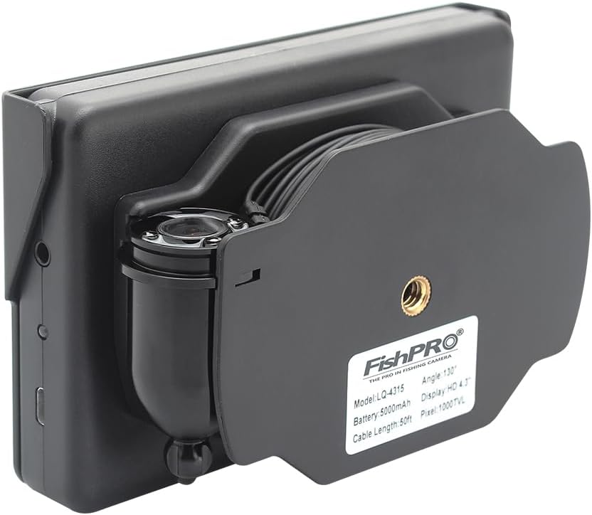 MOOCOR Underwater Fishing Camera, Portable Fish Finder Camera HD 1000 TVL Infrared LED Waterproof Camera with 4.3 Inch LCD Monitor for Ice Lake Sea Boat Kayak Fishing