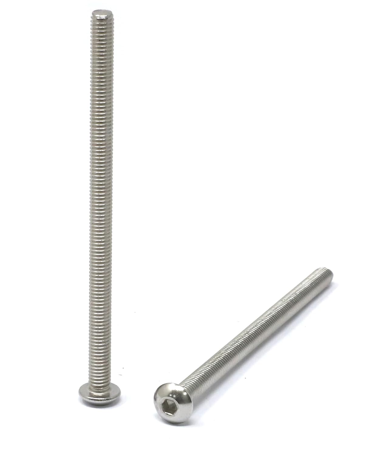 iexcell 50 Pcs M6 x 20mm Thread Pitch 1 mm Stainless Steel 304 Hex Socket Button Head Cap Screws Bolts Kit