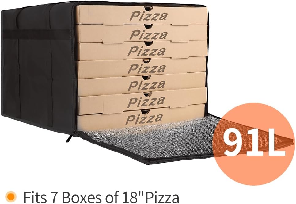 Purilite Select™ Insulated Food Delivery Bag – Extra Large Thermal Carrier for Hot & Cold Food Transport