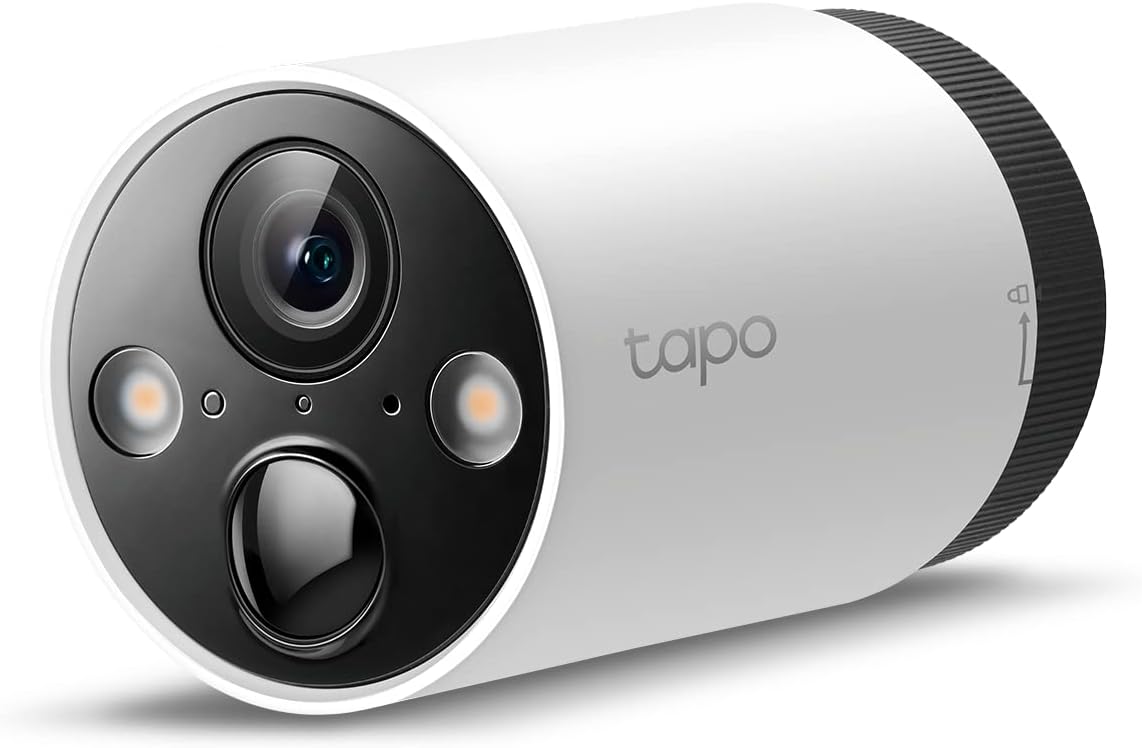 TP-Link Tapo SolarCam 2K, Outdoor Battery Camera w/Solar Panel Base, Wireless Camera, 2K QHD, 150° Super-Wide FOV, Free Person/Vehicle/Pet Detection, SD/Cloud Storage, Starlight Color Night Vision