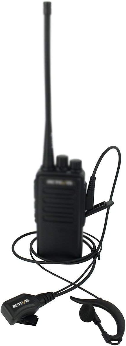 Retevis Walkie Talkie Earpiece with Mic, Volume Control, 2 Pin, for RetevisRT21 RT68H H777H H777, Compatible with Baofeng BF-888S Kenwood Walkie Talkies, Two Way Radio Earpiece(10 Pack)