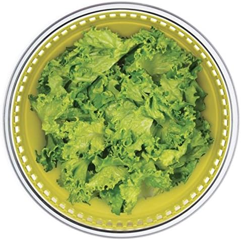 Starfrit Collapsible Salad Spinner, 4L, Colander Basket, Serving Bowl | Collapsible for compact storage. Spins and dries salad. 4L capacity. Colander basket. Serving bowl.