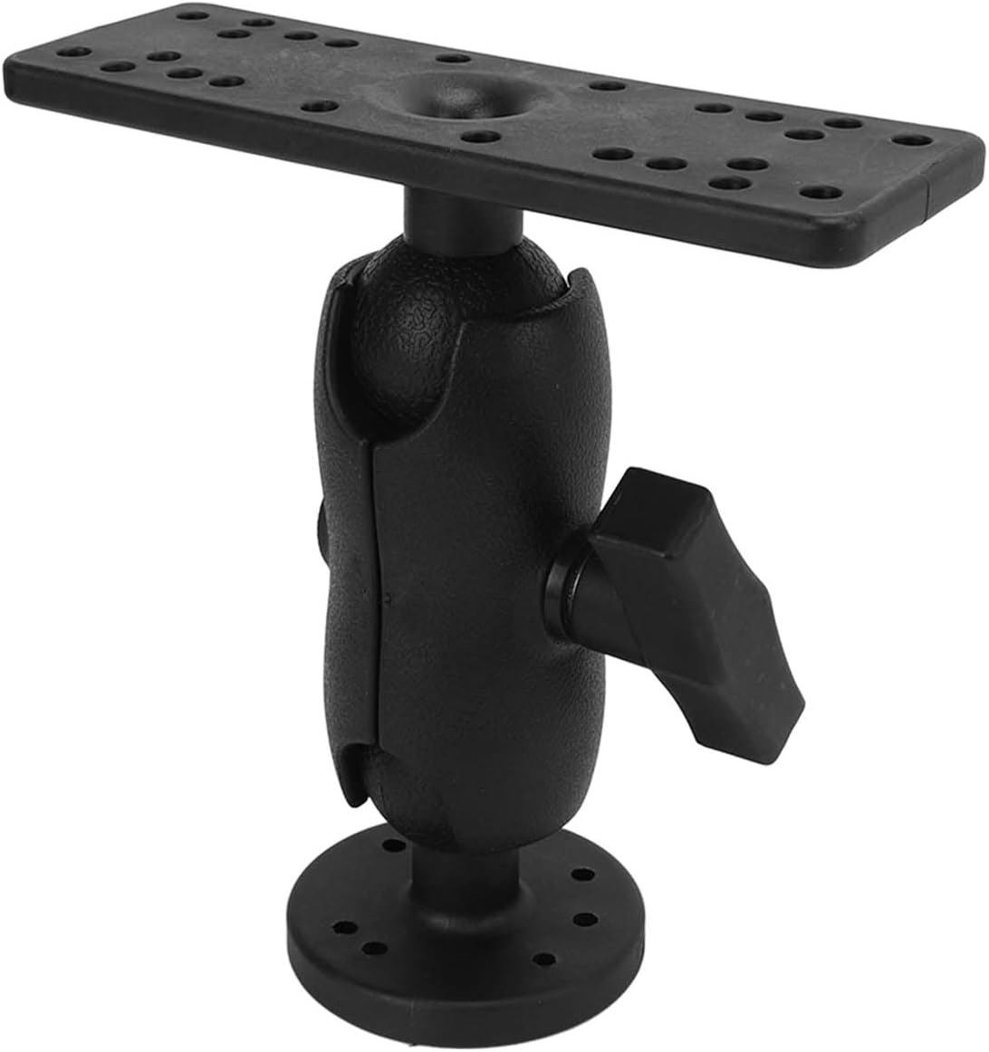Fish Finder Mount Base, Universal 360 Degree Swivels Kayak Electronic Fish Finder Mount GPS Plate Rotating Supporter for GPSMAP