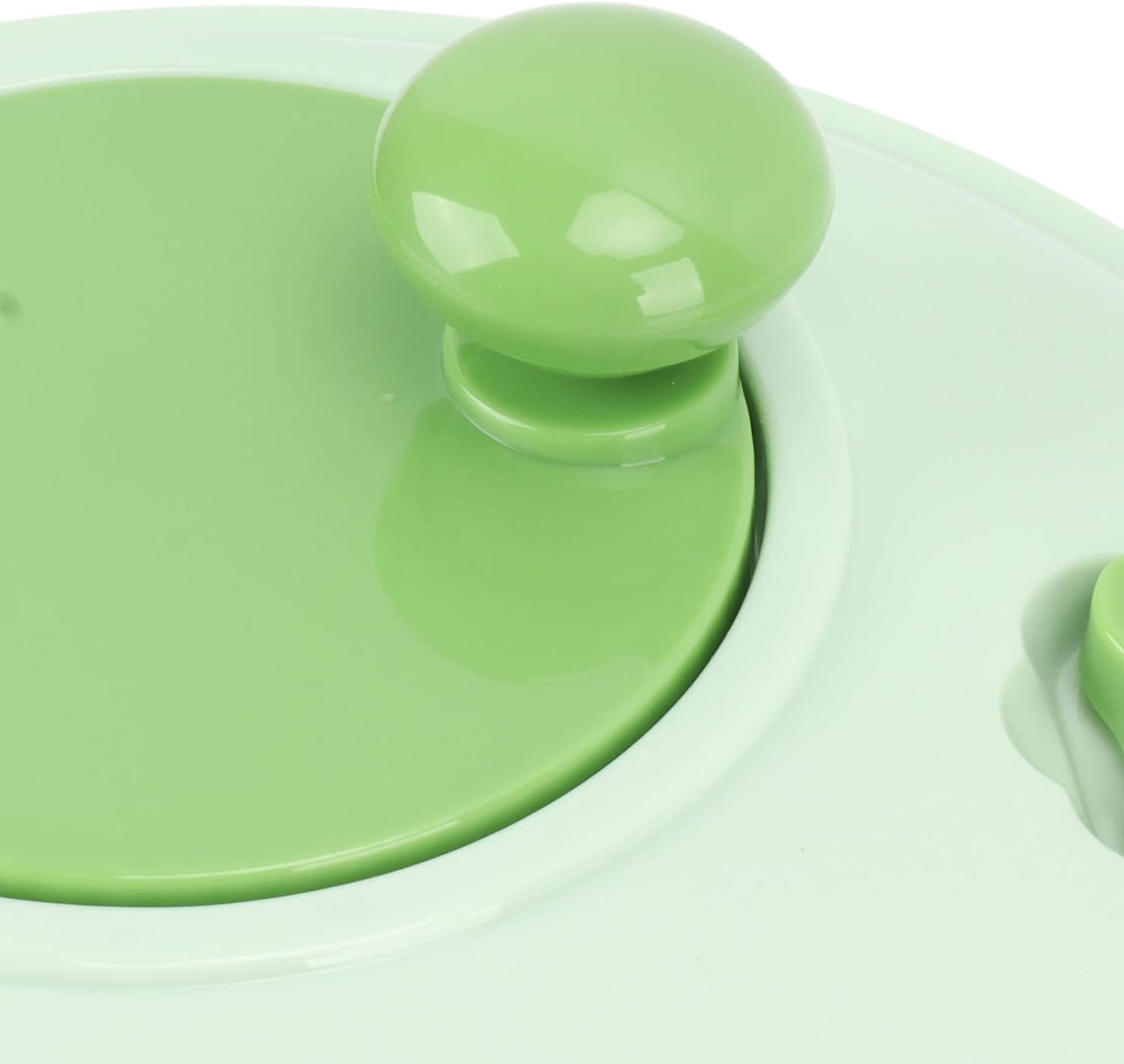 Salad Spinner Plastic Time Saving Fast Mixing Washable Rotatable Veggie Washer for Kitchen (Green)