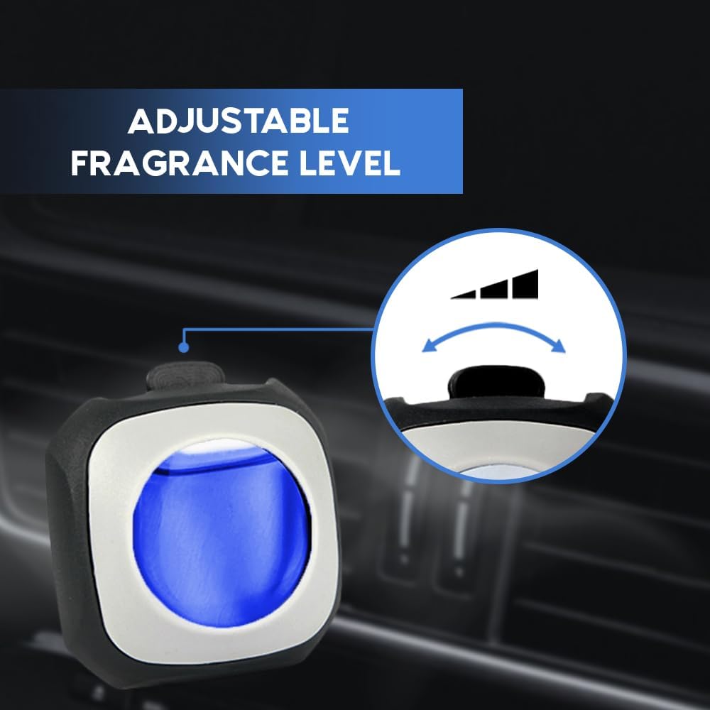 Air Jungles New Car Scent Car Air Freshener Clip, 6 Car Freshener Vent Clips, 4ml Each, Long Lasting Air Freshener for Car, Up to 180 Days Car Refresher Odor Eliminator