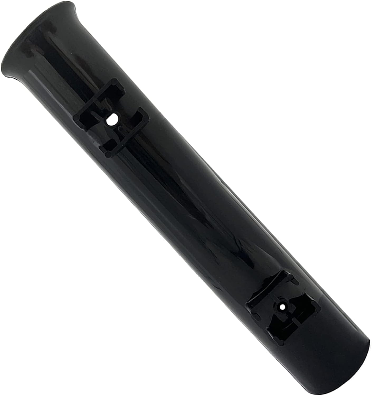ISURE MARINE 2-Pole Black ABS Plastic Single Tube Multi-Function Fishing Rod Holder, 12" Width, 2" Inlet Diameter