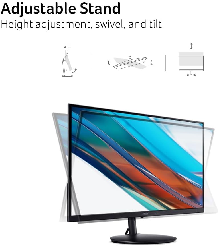 Acer SH272U Ebmiiphx 27" WQHD (2560 x 1440) Widescreen IPS Monitor| AMD FreeSync | 1ms (VRB) | 100Hz Refresh | 2 Speakers | VESA Compliant | HDMI Cable Incl.
