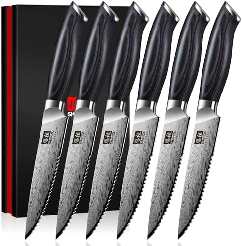SHAN ZU Fillet Knife 7 Inch, Powder Steel Boning Knife High Carbon Japanese Filleting Knife, Ultra Sharp Deboning Knife for Meat Cutting, Fish Knife with Ergonomic Pakkawood Handle