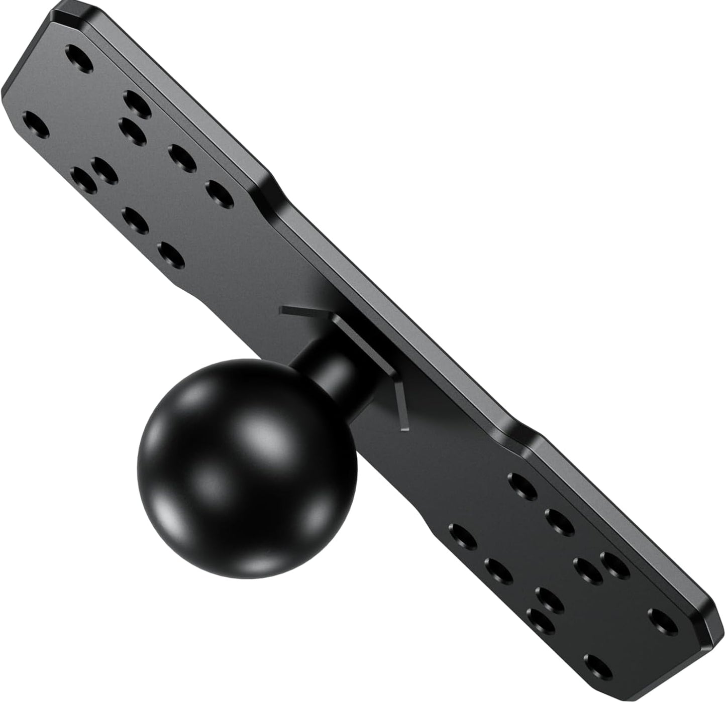 BRCOVAN Aluminum Alloy Marine Electronic Plate with 1.5'' TPU Ball for RAM Mounts C Size Double Socket Arm for Garmin/Humminbird/Lowrance GPS Chartplotters, Fishfinders and Marine Electronic Mount