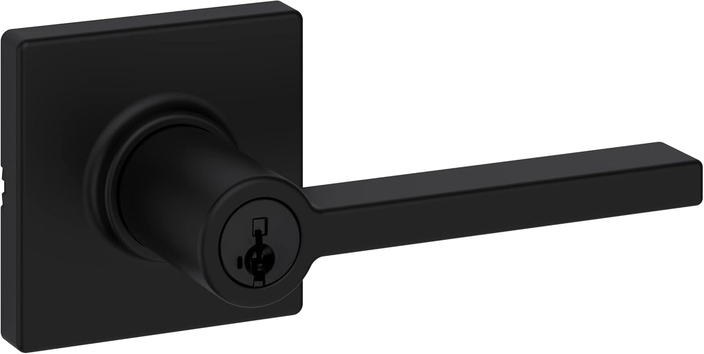 Weiser Powerbolt 3 Matte Black Keyless Entry Door Lock/Deadbolt Lock, 10-Button Keypad Door Lock with Auto Lock and 12-Month Battery Life, Electronic Door Locks for Front Door, Home Décor
