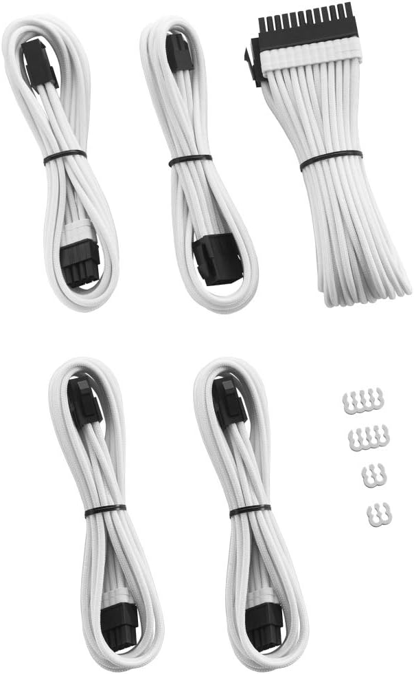 CableMod Pro ModMesh Sleeved Cable Extension Kit (White)