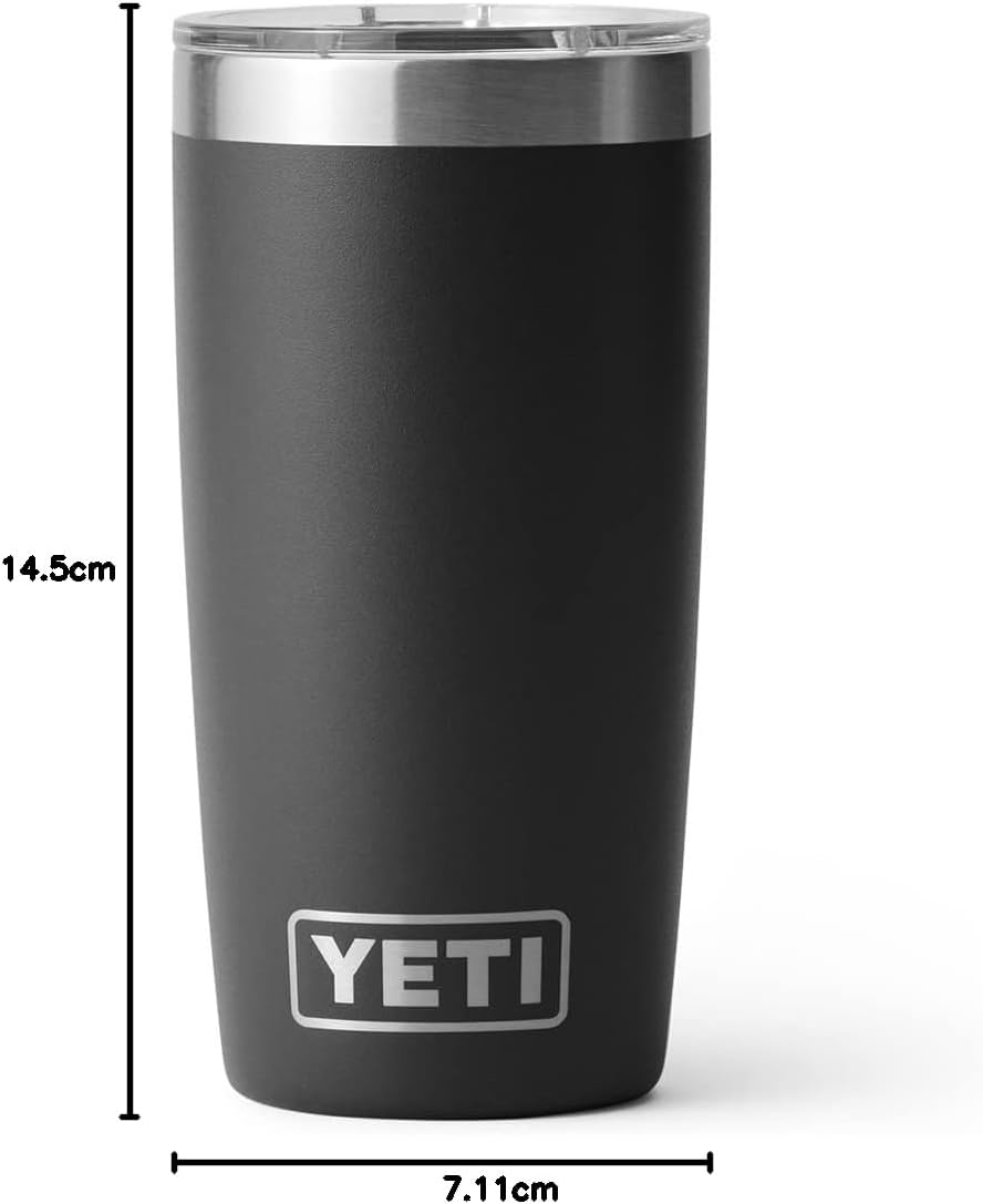 YETI Rambler 10 oz Tumbler, Stainless Steel, Vacuum Insulated with MagSlider Lid, White