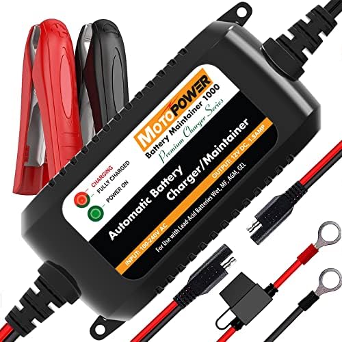 MOTOPOWER MP00205A 12V 800mA Fully Automatic Battery Charger/Maintainer